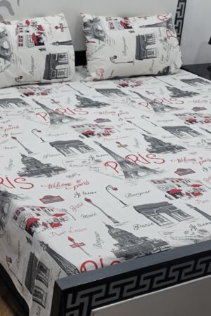 Export Quality Cotton Bedsheet Set | King Size 3PC | Pure Cotton