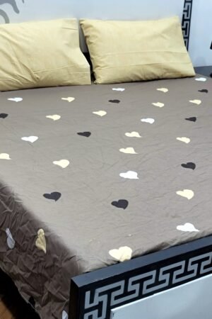 Export Quality Cotton Bedsheet Set | King Size 3PC | Pure Cotton