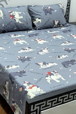 Export Quality Cotton Bedsheet Set | King Size 3PC | Pure Cotton