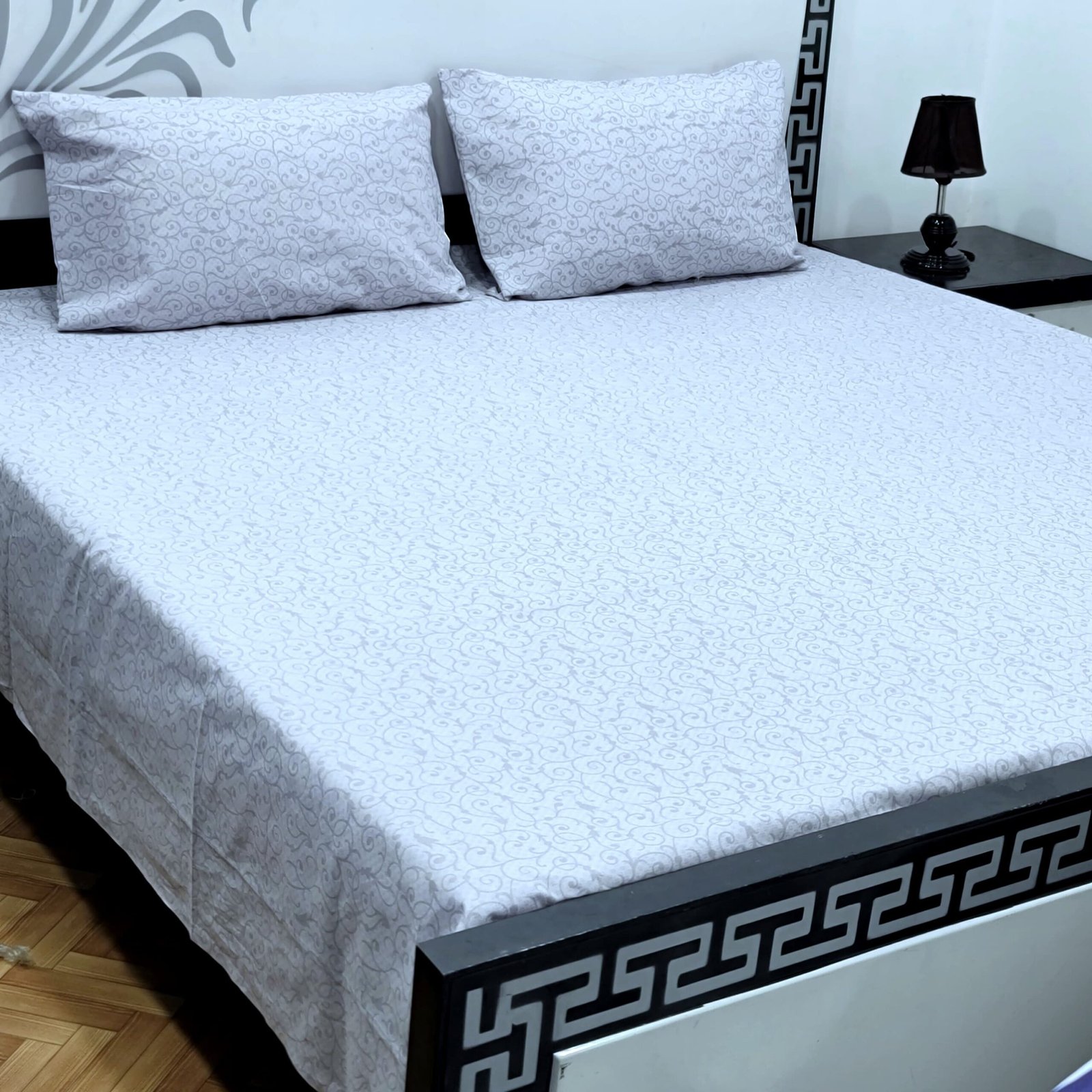 Export Quality Cotton Bedsheet Set | King Size 3PC | Pure Cotton