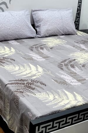 Export Quality Cotton Bedsheet Set | King Size 3PC | Pure Cotton