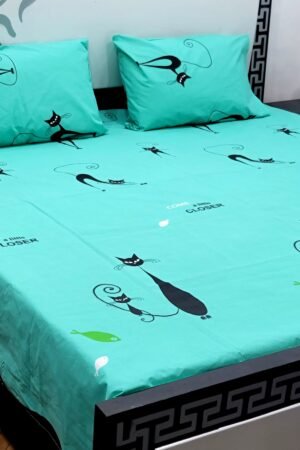 Export Quality Cotton Bedsheet Set | King Size 3PC | Pure Cotton