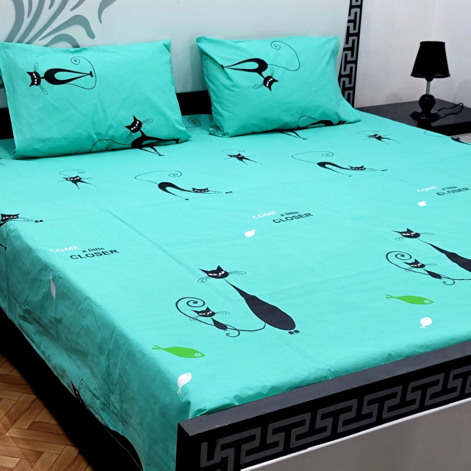 Export Quality Cotton Bedsheet Set | King Size 3PC | Pure Cotton