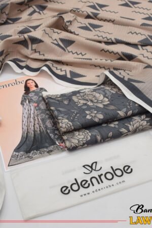 Edenrobe Bana Dora 3PC Lawn Set | 90/70 Digital Print | 2025