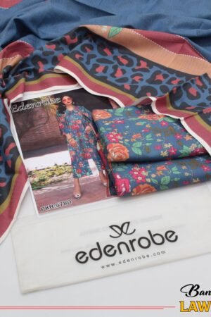 Edenrobe Bana Dora 3PC Lawn Set | 90/70 Digital Print | 2025