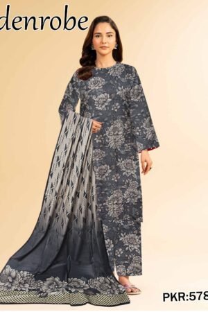 Edenrobe Bana Dora 3PC Lawn Set | 90/70 Digital Print | 2025