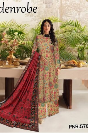 Edenrobe Bana Dora 3PC Lawn Set | 90/70 Digital Print | 2025