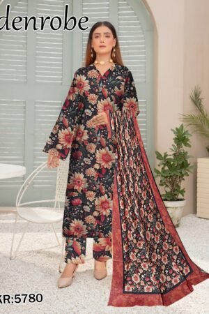 Edenrobe Bana Dora 3PC Lawn Set | 90/70 Digital Print | 2025