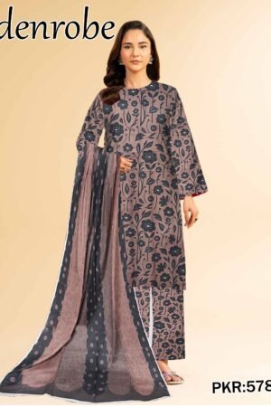 Edenrobe Bana Dora 3PC Lawn Set | 90/70 Digital Print | 2025