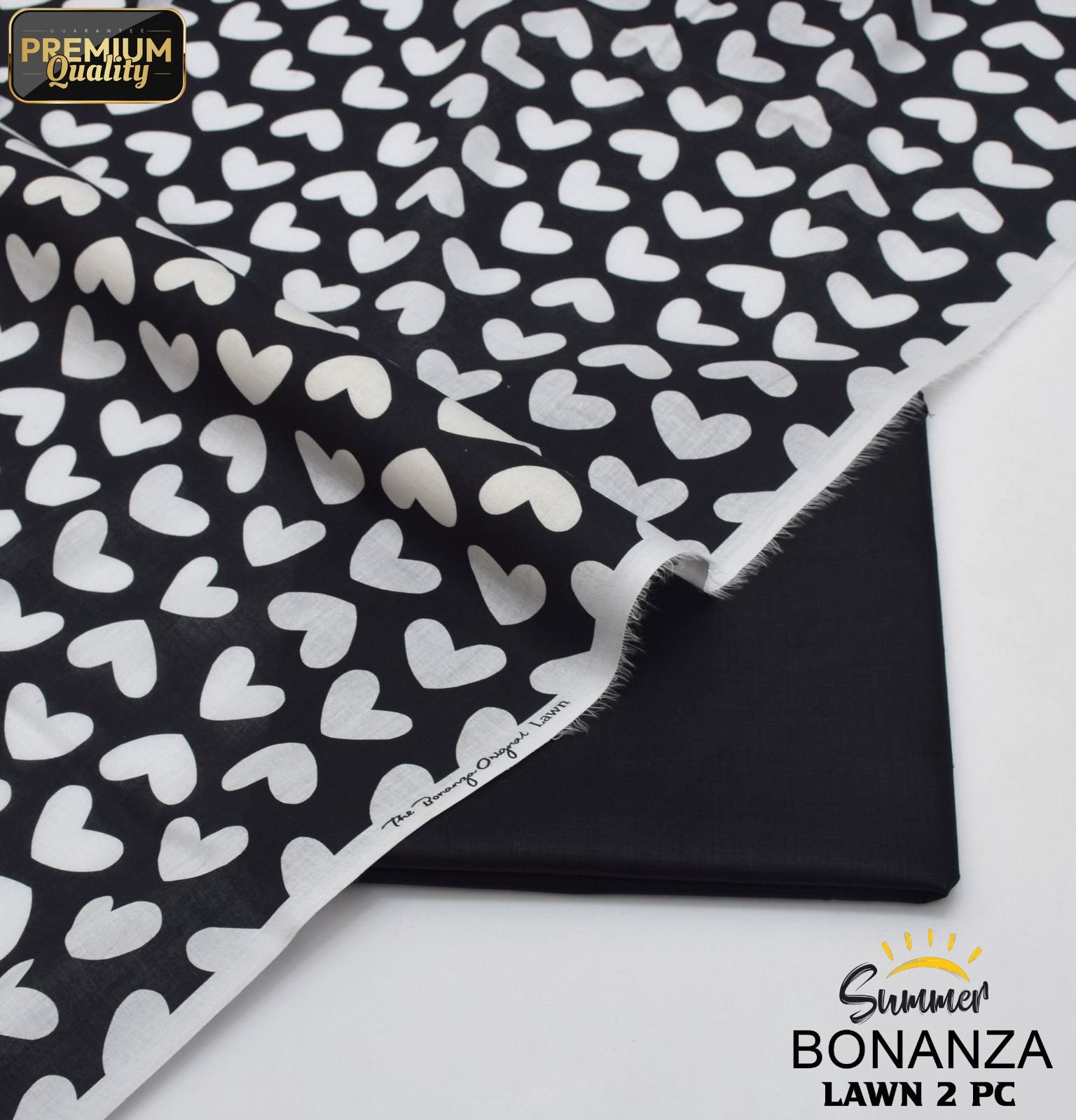 Bonanza 2PC Lawn Suit 2025 | Digital Print Shirt & Dyed Trouser