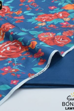 Bonanza 2PC Lawn Suit 2025 | Digital Print Shirt & Dyed Trouser