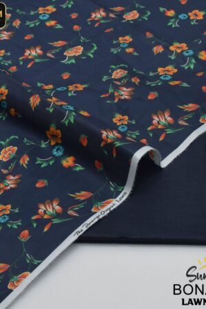 Bonanza 2PC Lawn Suit 2025 | Digital Print Shirt & Dyed Trouser