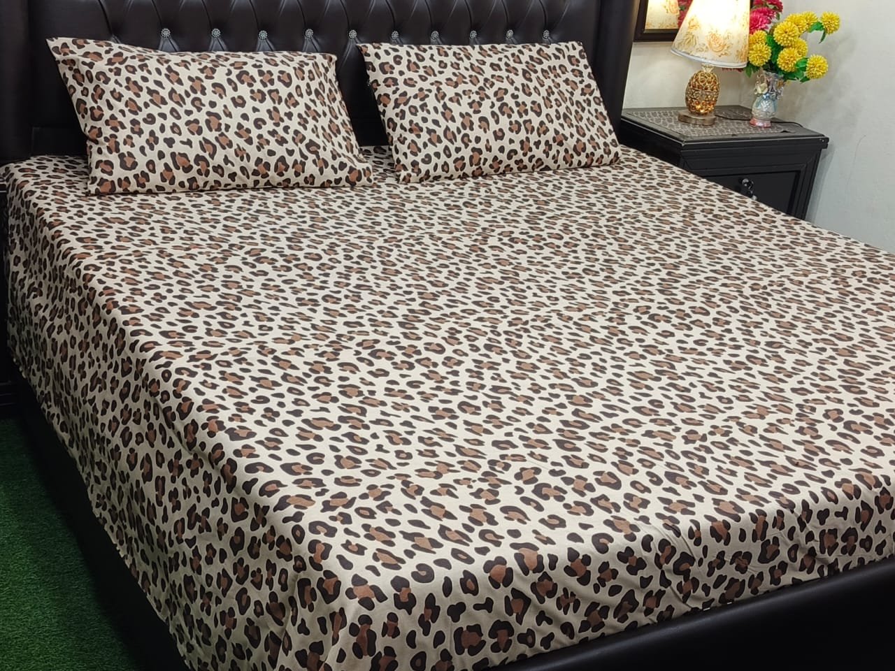 3PC Export Cotton Bedsheet Set | King Size Soft Fabric 2025