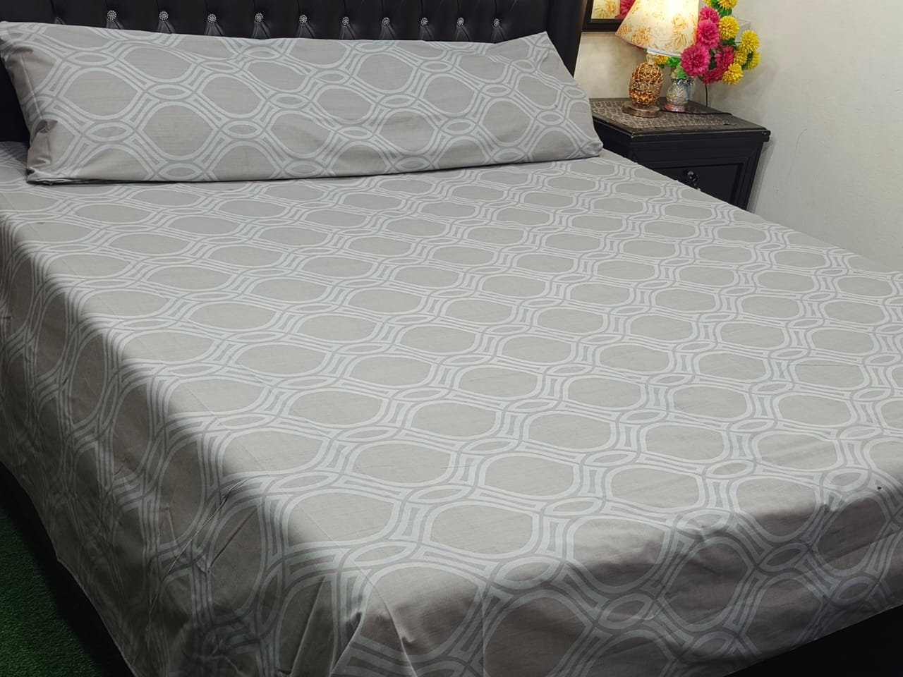 3PC Export Cotton Bedsheet Set | King Size Soft Fabric 2025