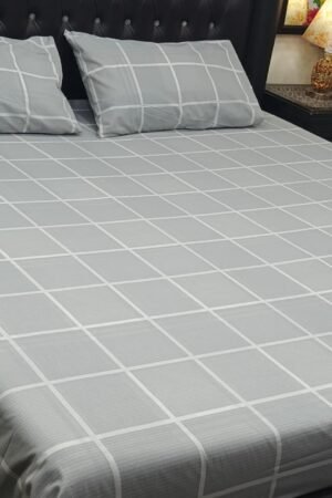 3PC Export Cotton Bedsheet Set | King Size Soft Fabric 2025