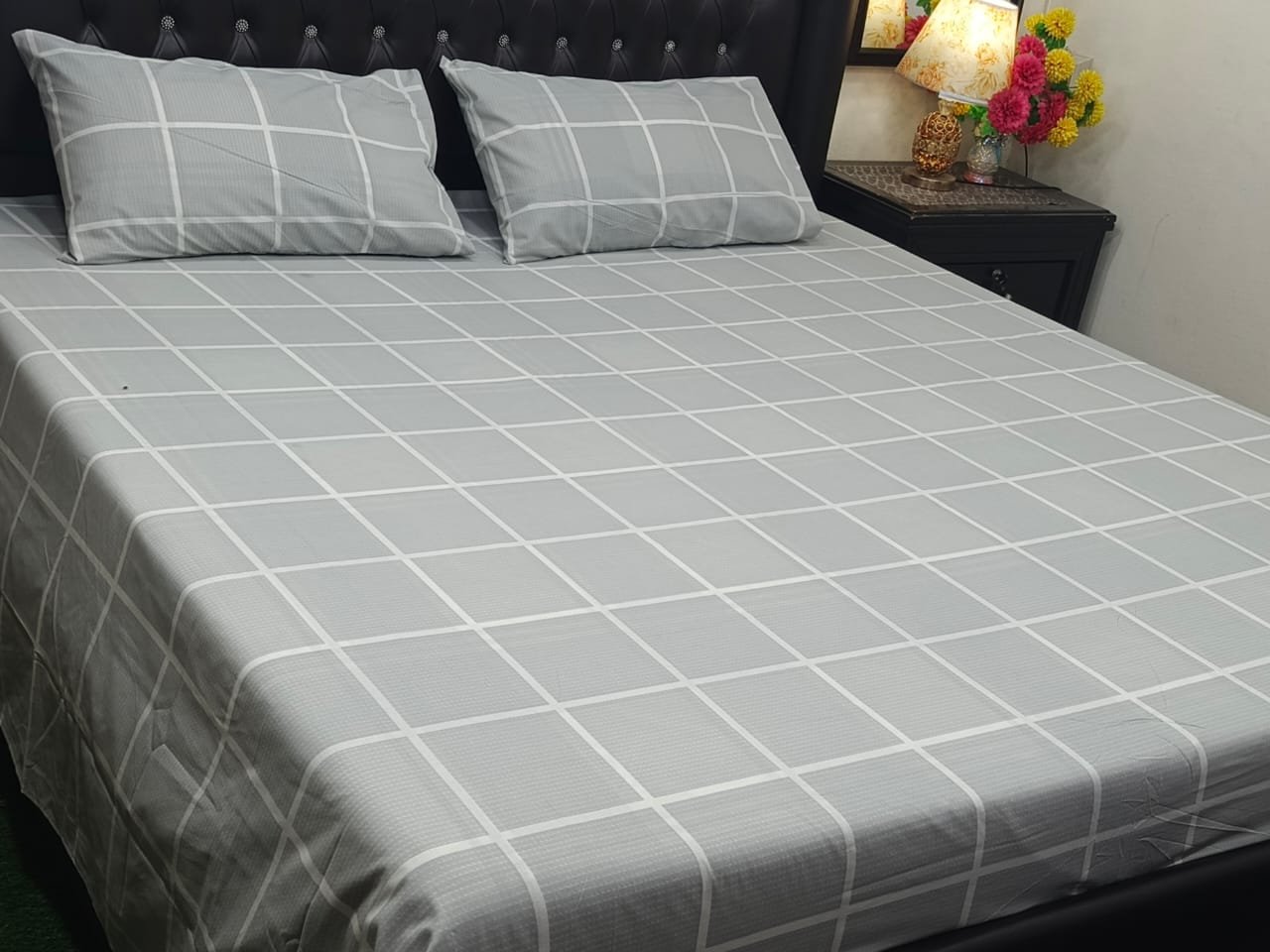 3PC Export Cotton Bedsheet Set | King Size Soft Fabric 2025