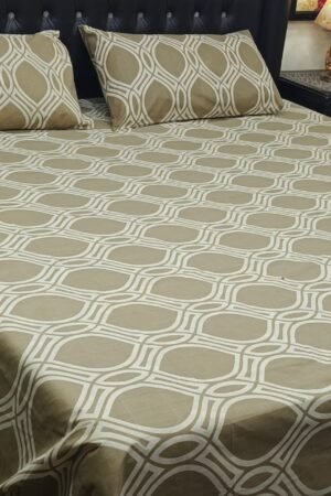 3PC Export Cotton Bedsheet Set | King Size Soft Fabric 2025