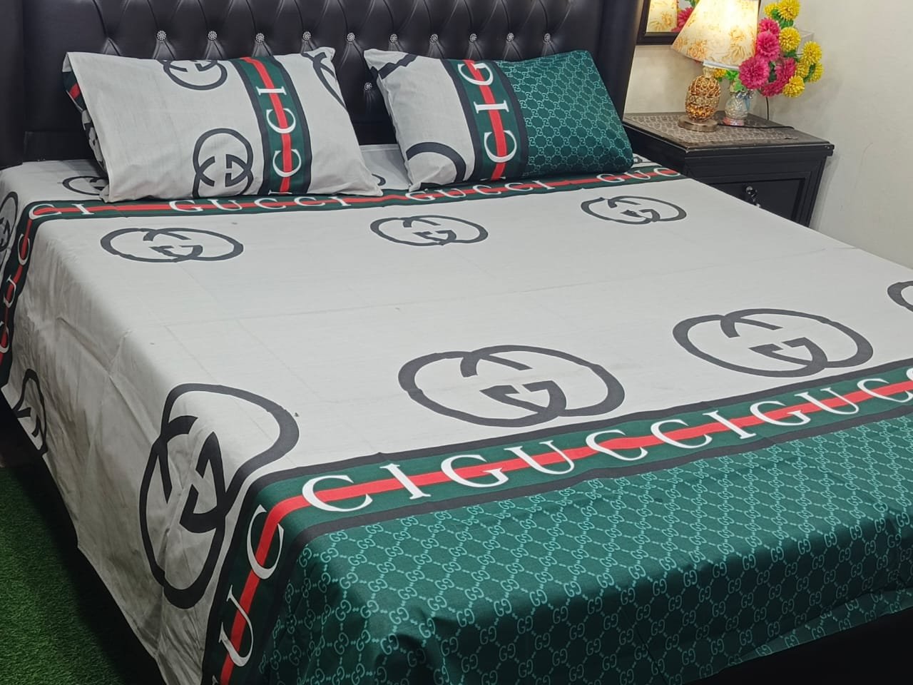 3PC Export Cotton Bedsheet Set | King Size Soft Fabric 2025