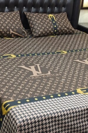 3PC Export Cotton Bedsheet Set | King Size Soft Fabric 2025