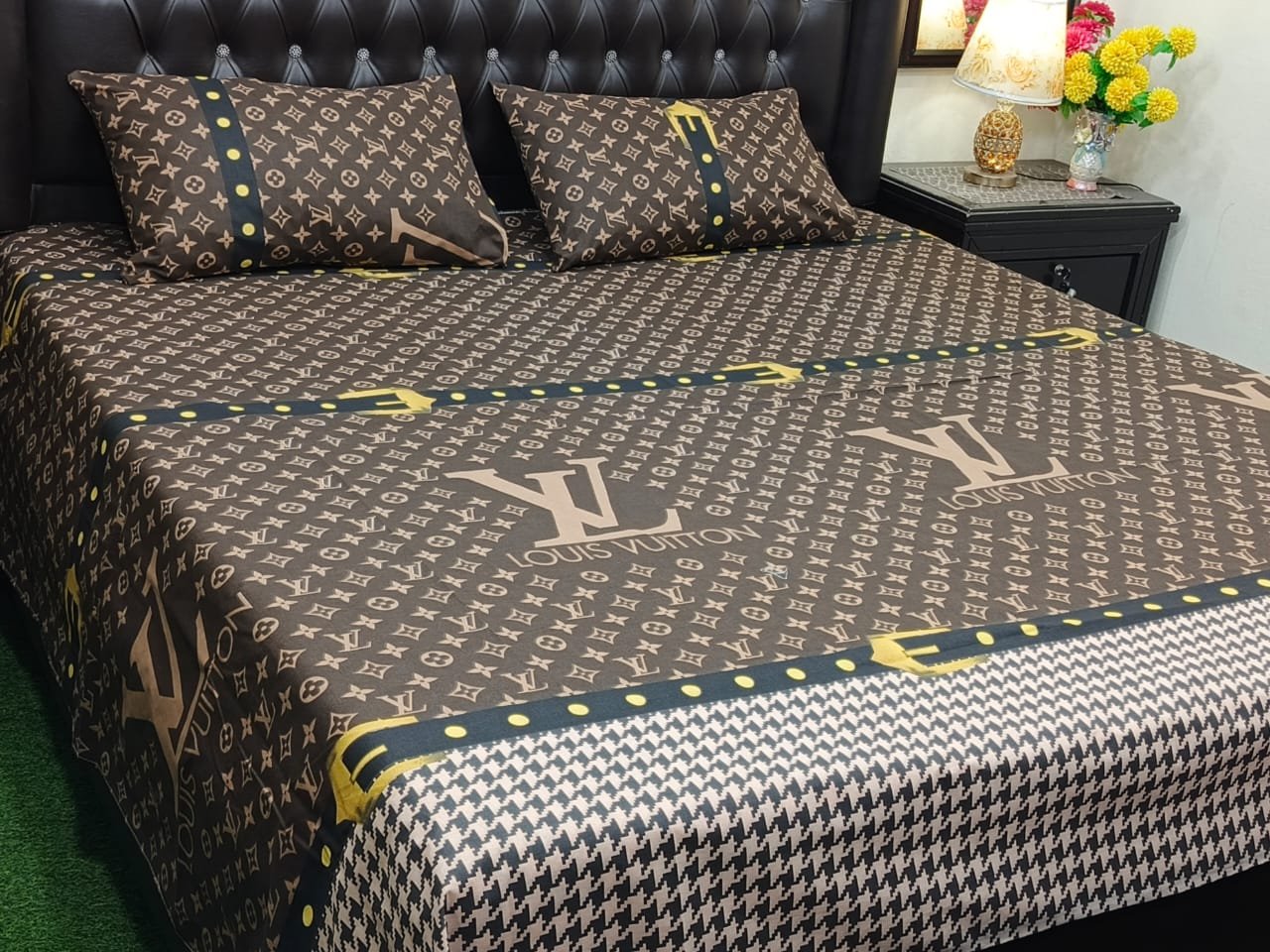 3PC Export Cotton Bedsheet Set | King Size Soft Fabric 2025