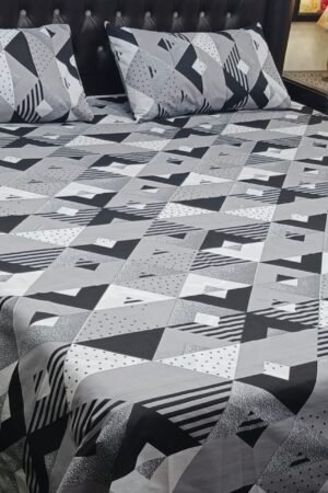 3PC Export Cotton Bedsheet Set | King Size Soft Fabric 2025