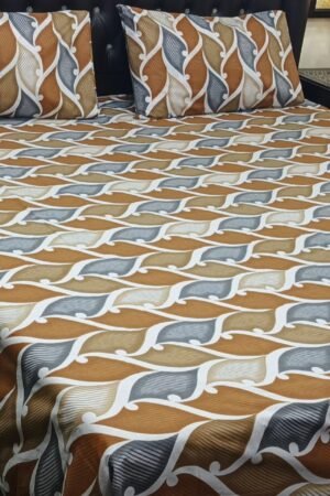 3PC Export Cotton Bedsheet Set | King Size Soft Fabric 2025