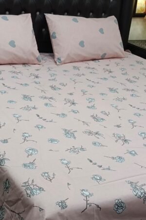 3PC Export Cotton Bedsheet Set | King Size Soft Fabric 2025