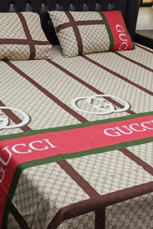 3PC Export Cotton Bedsheet Set | King Size Soft Fabric 2025