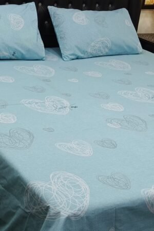 3PC Export Cotton Bedsheet Set | King Size Soft Fabric 2025