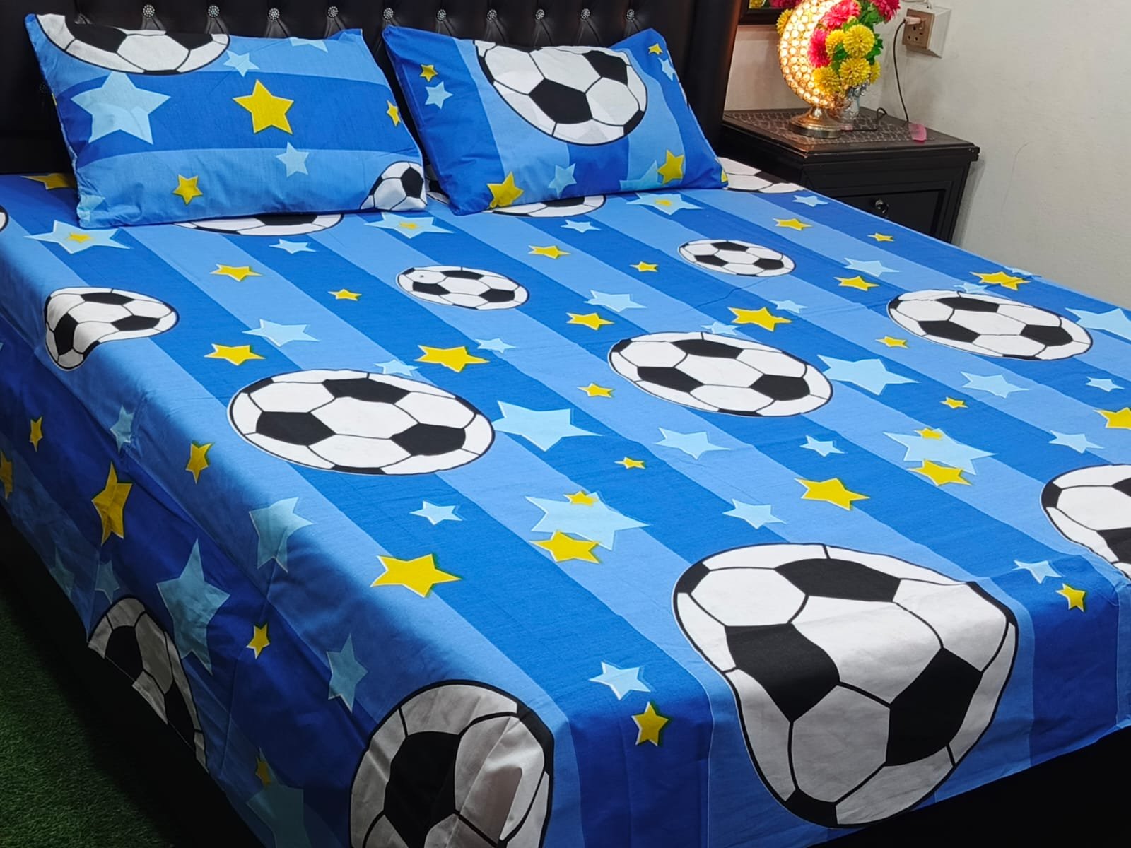 3PC Export Cotton Bedsheet Set | King Size Soft Fabric 2025