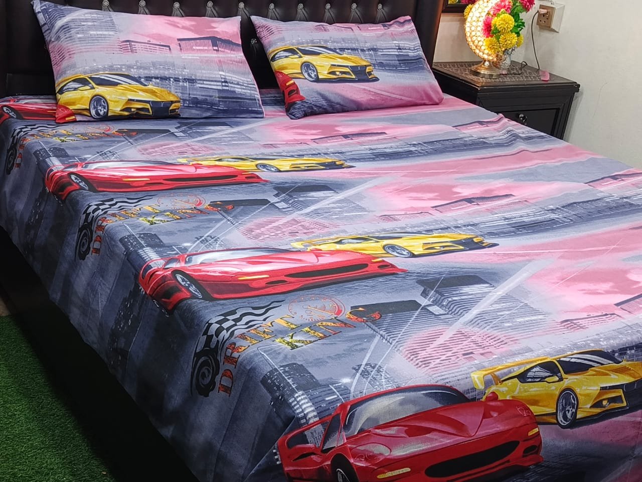 3PC Export Cotton Bedsheet Set | King Size Soft Fabric 2025