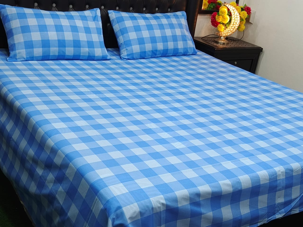 3PC Export Cotton Bedsheet Set | King Size Soft Fabric 2025