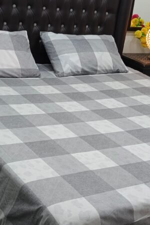3PC Export Cotton Bedsheet Set | King Size Soft Fabric 2025